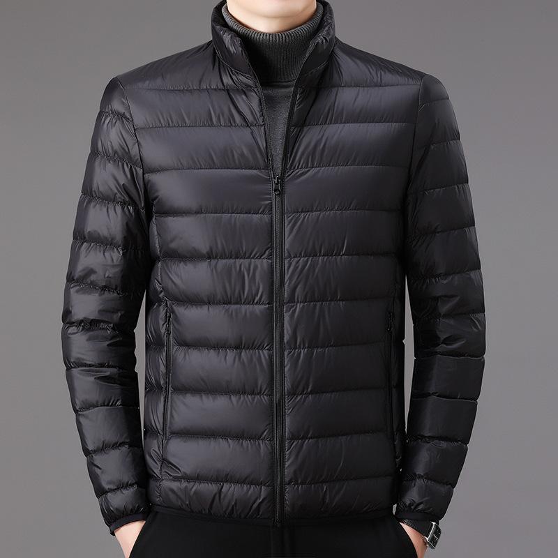 Winter New Short Standing Collar Down Coat Men's Fashion Down Coat Lightweight Winter Wear