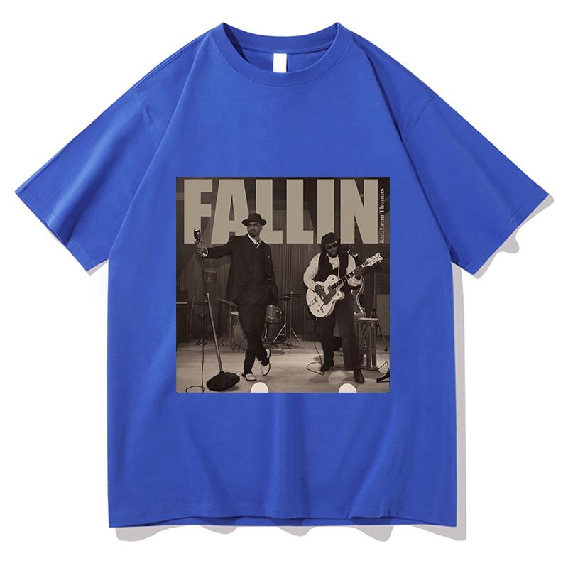 Chris Brown Fallin TShirt Graphic T Shirts Unisex Unisex Fashion Vintage Street Short Sleeve T Shirts Casual Pure Cotton Streetwear