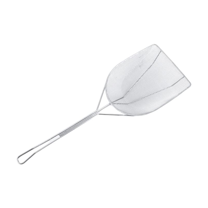 

Large Durable Oil Scrapers With Ergonomic Handle Professional Grades Stainless Steel Strainer For Food Service 1