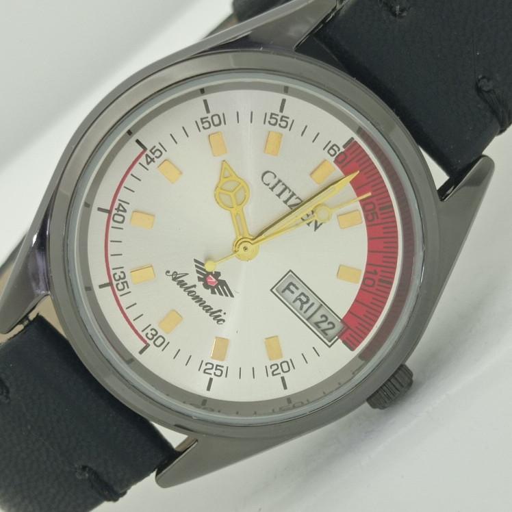 

REFURBISHED CITIZEN AUTOMATIC 8200 JAPAN MENS SILVER DIAL WATCH a415223-2 Sku010-a415223