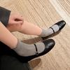 Fashion 2025 New Retro Women Flat Shoes Fashion Square Toe Ladies Casual  Lightweight and Comfortable High Quality Leather Shoes
