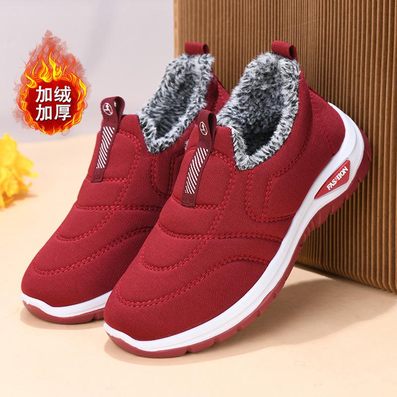 Cotton shoes women's winter women's shoes boots warm mother shoes piled thickened snow boots