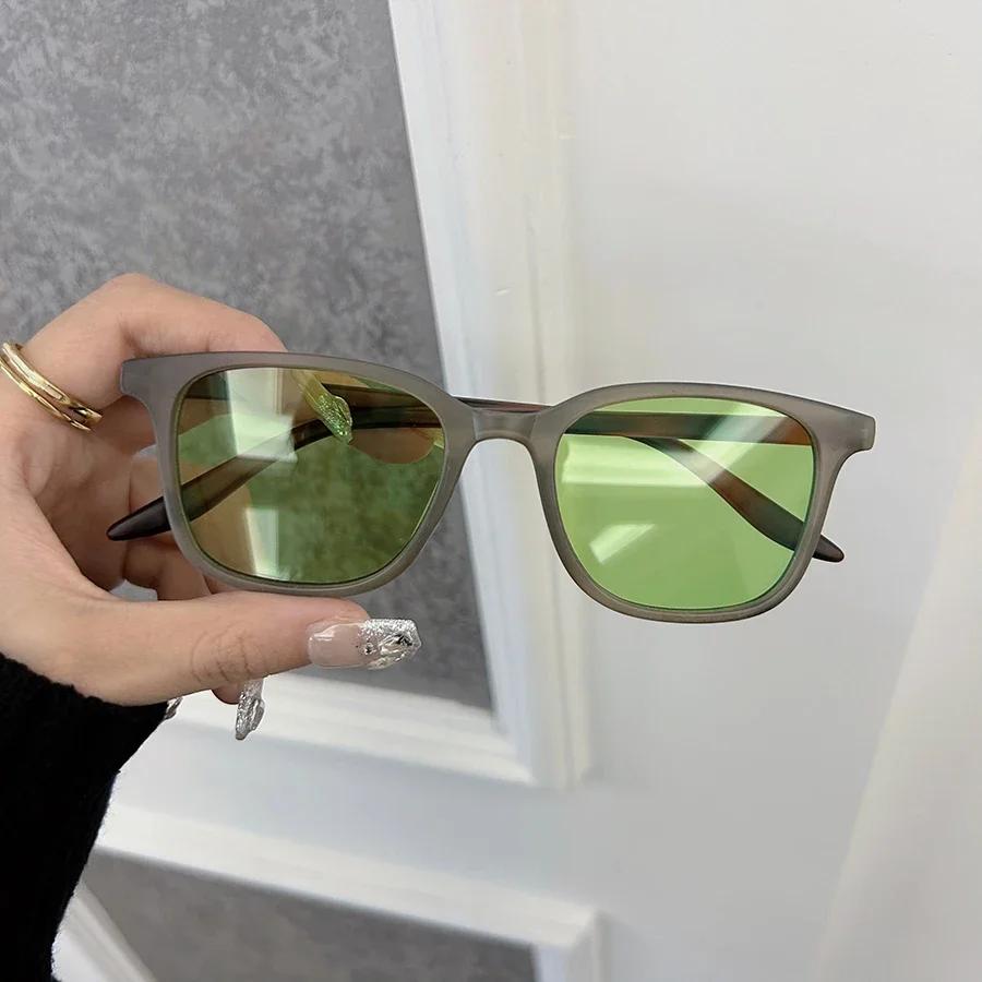 Marken Quadratische Sonnenbrille Damen Herren Mode Klassische Sonnenbrille Weiblich Männlich Designer Spiegel Outdoor Reise Shades