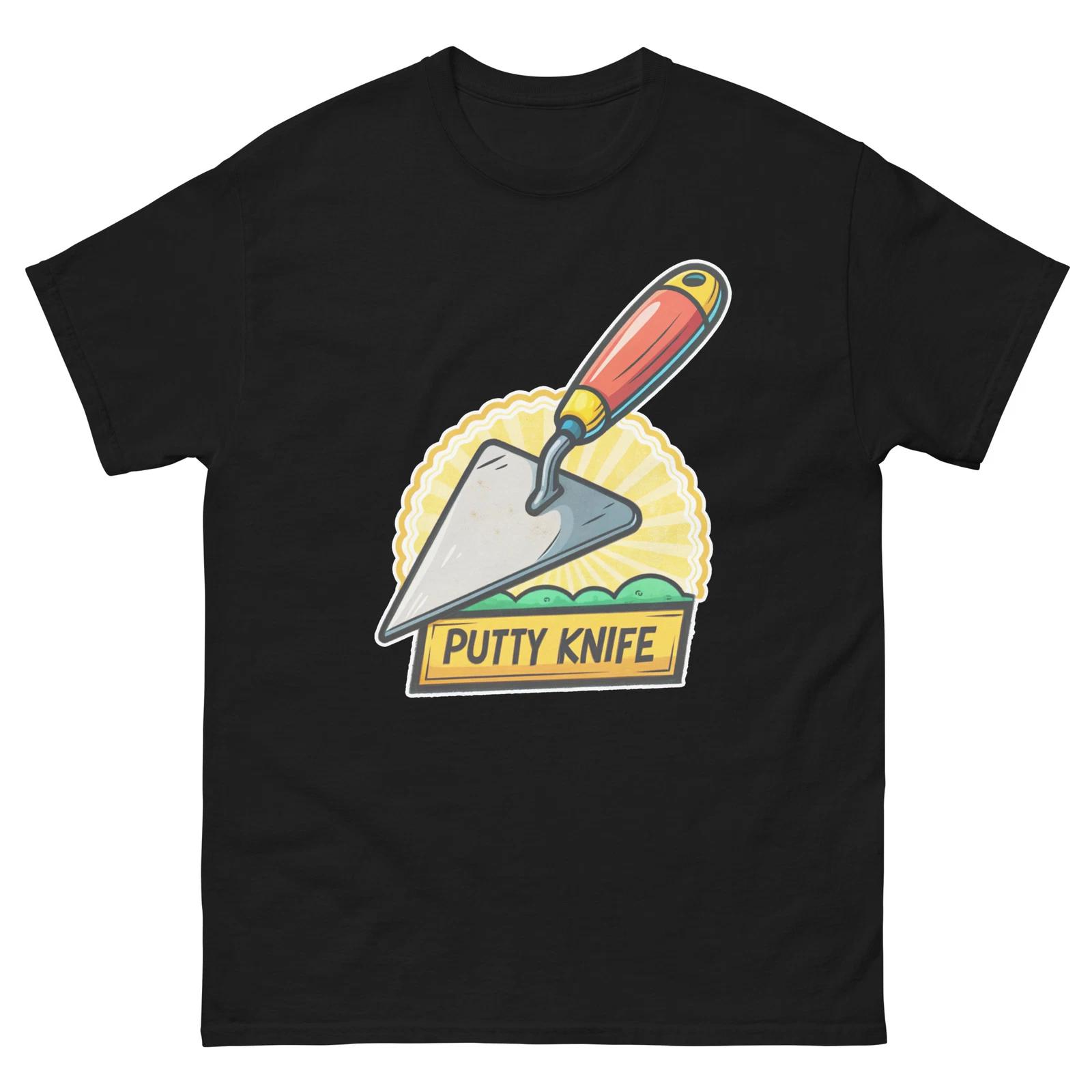 

Putty Knife Workplace Tool Tools Construction Working T-Shirt L