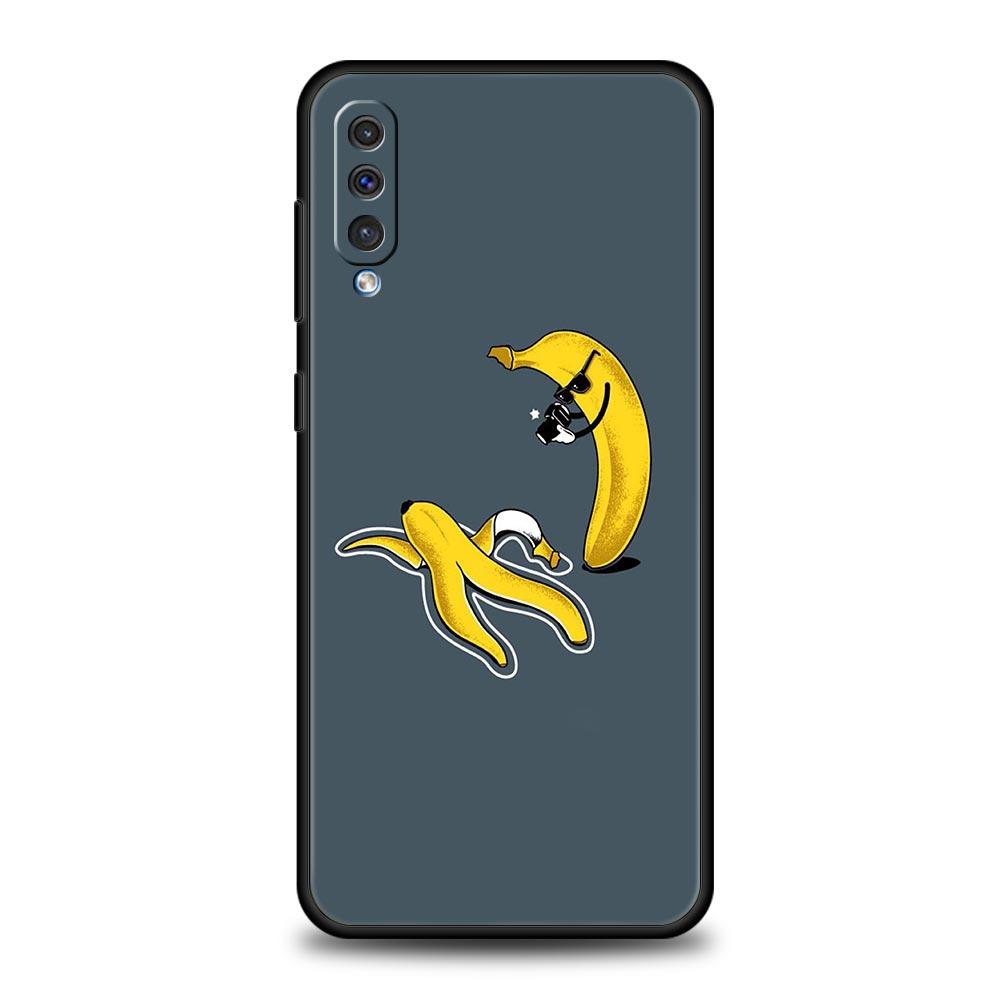 Funny Bite Apple Banana Phone Case for Samsung Galaxy A56 A36 A26 A16 A34 A24 A42 A22 A20 A12 A40 A30 A10 Soft TPU Cover Shell