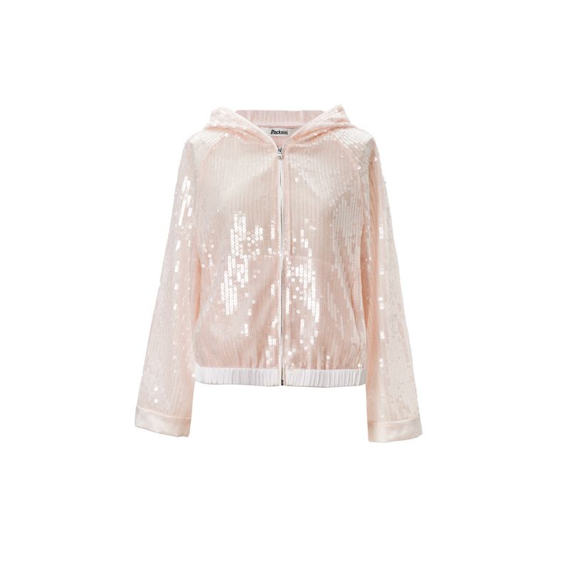 

Blacknini Инь WAF/ Дневные ряби Тяжелый вес Вышивка Бисер Кружево Капюшон Верхняя одежда Pink(In stock) S