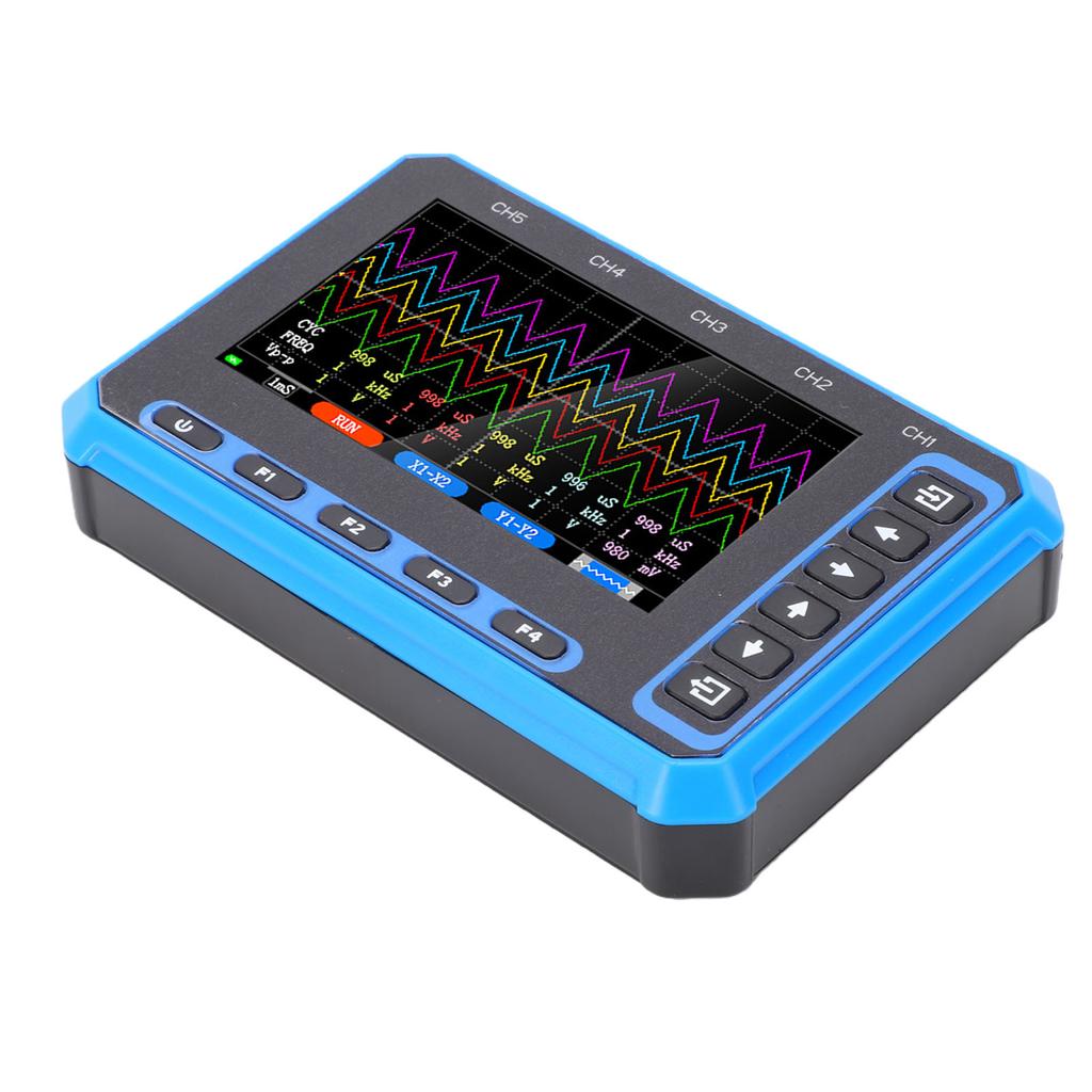 Portable Oscilloscope 5 Channel 1MHz Bandwidth 3MHz Sampling Rate USB Type C WiFi Handheld Oscilloscope