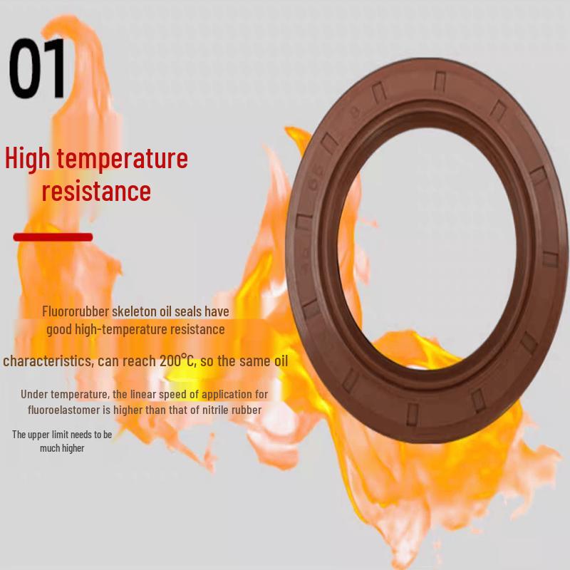 Fluororubber Double Lip Inner Skeleton Seal Ring