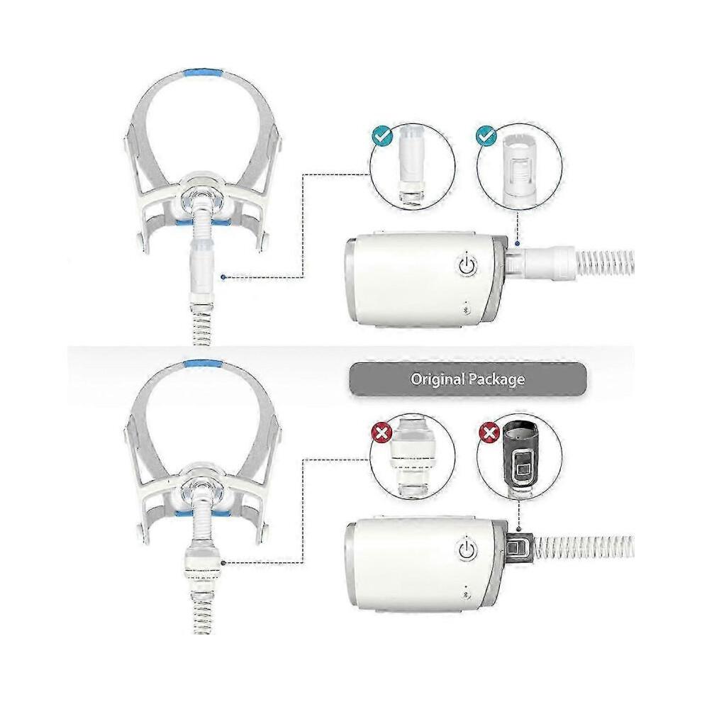 2 Pack AirMini Adapters - Compatible with 15mm & 22mm Hose Diameter for ResMed AirMini CPAP Machine