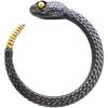 Niche personalized rattlesnake unisex ring, design sense animal alloy opening adjustable south snake element