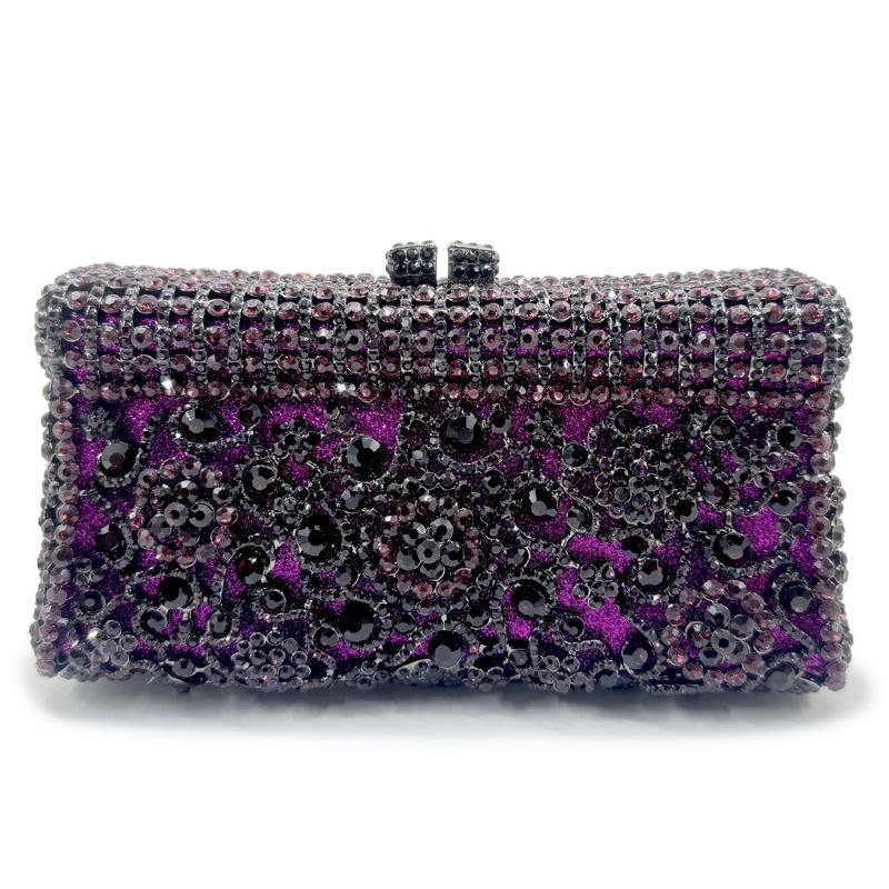 WHTUOHENG Borse di Cristallo Borsa da Sera da Donna Champagne/Argento/Oro Donna Festa Minaudiere Borse da Ballo Matrimonio Strass