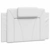 VidaXL Headboard Cushion, Reading Pillow with Zipper, Reading Cushion for Bed Bedroom, White 80 374761