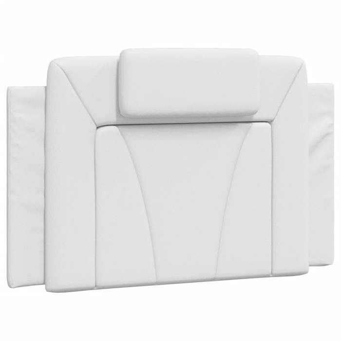 VidaXL Headboard Cushion, Reading Pillow with Zipper, Reading Cushion for Bed Bedroom, White 80 374761