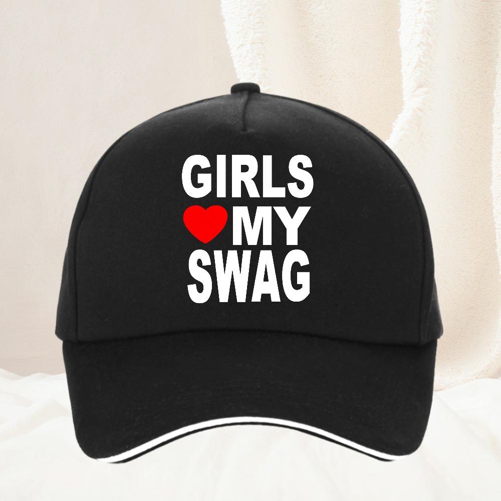 GIRLS LOVE MY SWAG personalized pattern printed Baseball Cap UnisexTeens Design hat Adjustable Hats