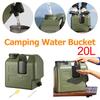 20L PE Water Storage Bucket Large Capacity Water Carrier Canister with Faucet Hand Sanitizer Jar Portable Driving Water Tank