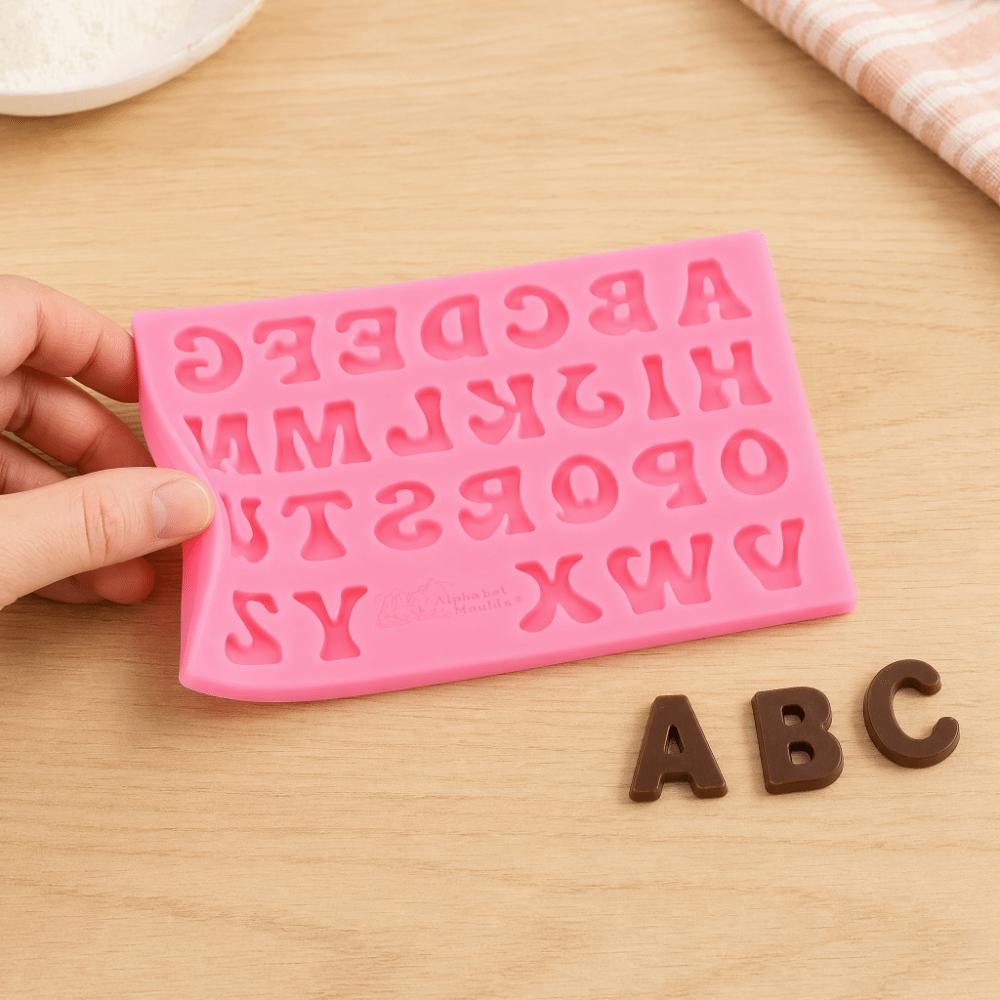 26 Letters Shape Silicone Mold Set Flexible Silicone Chocolate Candy Mold Party Decoration