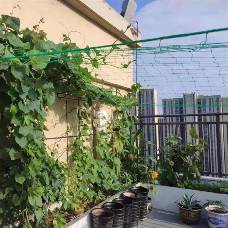 Garden Trellis Net Plant Support Netting for Climbing Plant Outdoor Flexible String Net for Bean Peas Vegetables Tomato