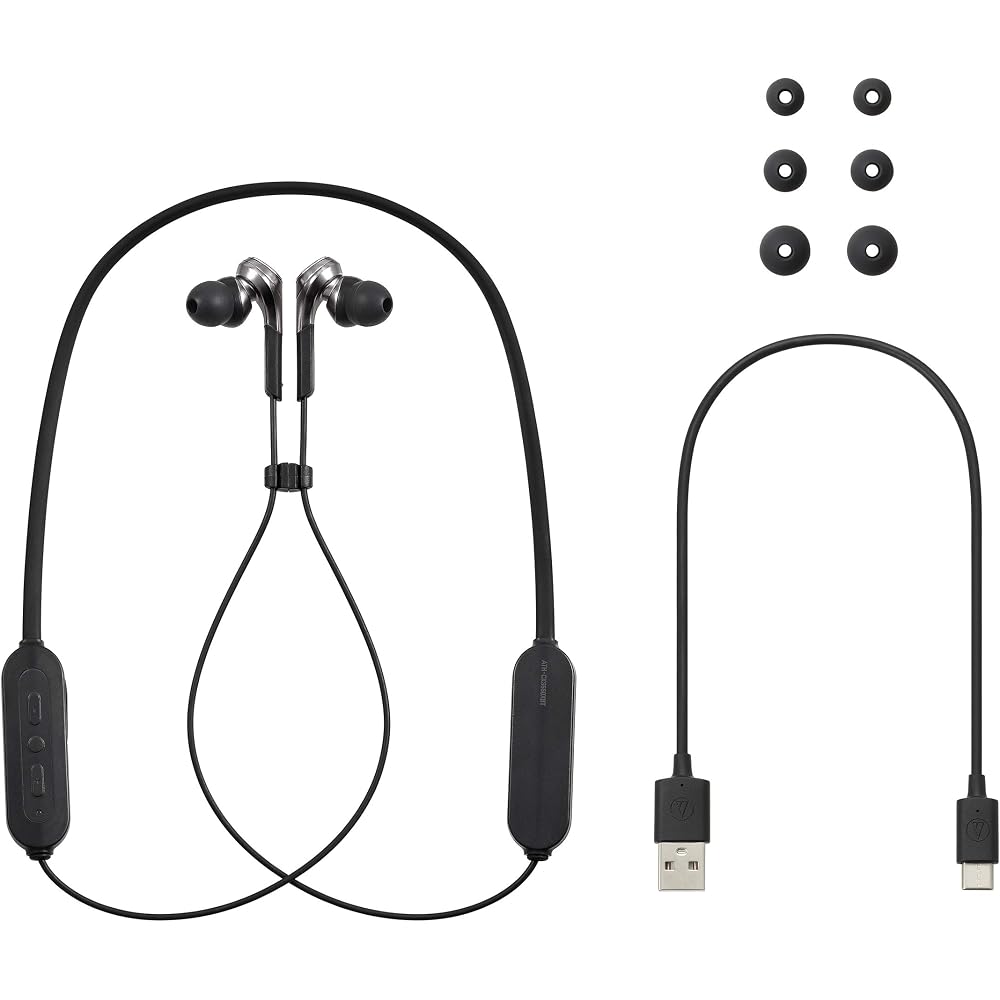Audio-Technica ATH-CKS660XBT GM Wireless Earbuds, Bluetooth, Deep Bass (SOLID BASS), with Microph...