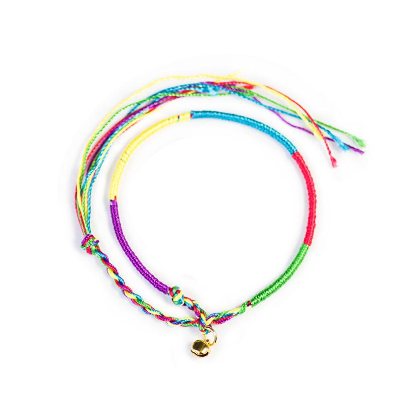 Dragon Boat Festival Five-Color Bracelet with Bells - May Festival Gift for Students
