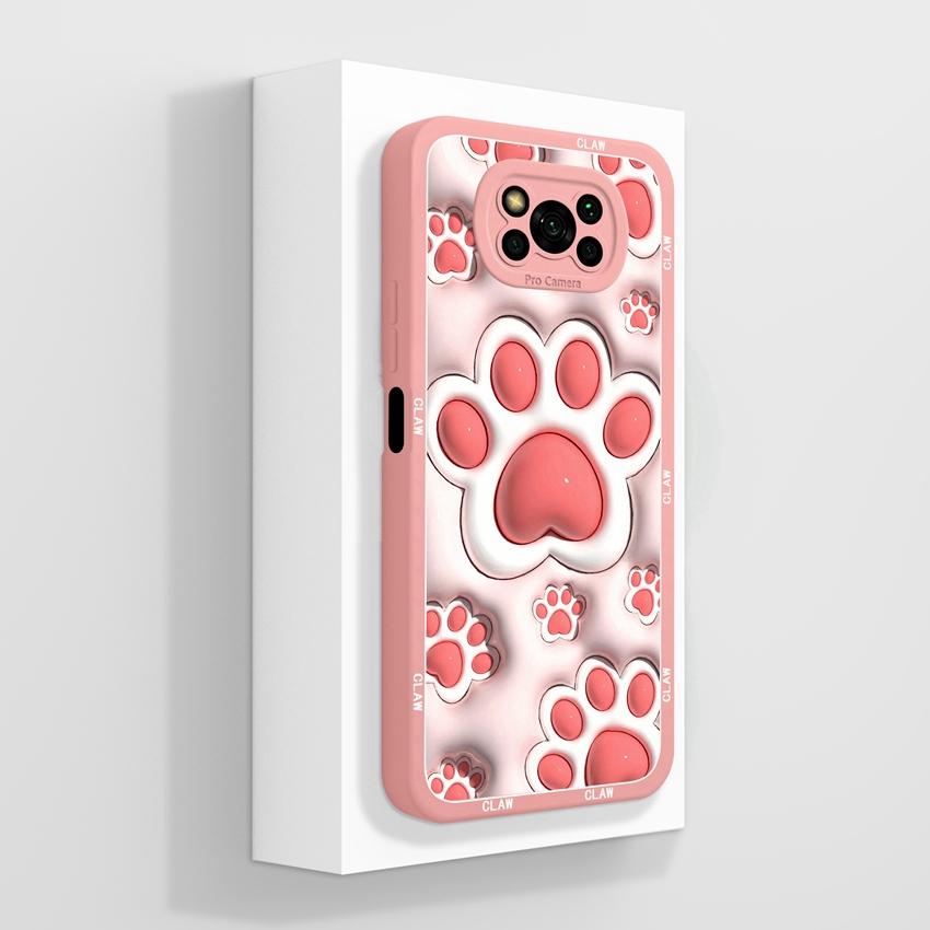 Phone Case For Xiaomi Poco X3 X5 X6 X7 C40 C50 C51 C55 C71 C75 Cute Cat Soft Covers Lens Protection Liquid Silicone Anti Slip Shell For Xiaomi Housing