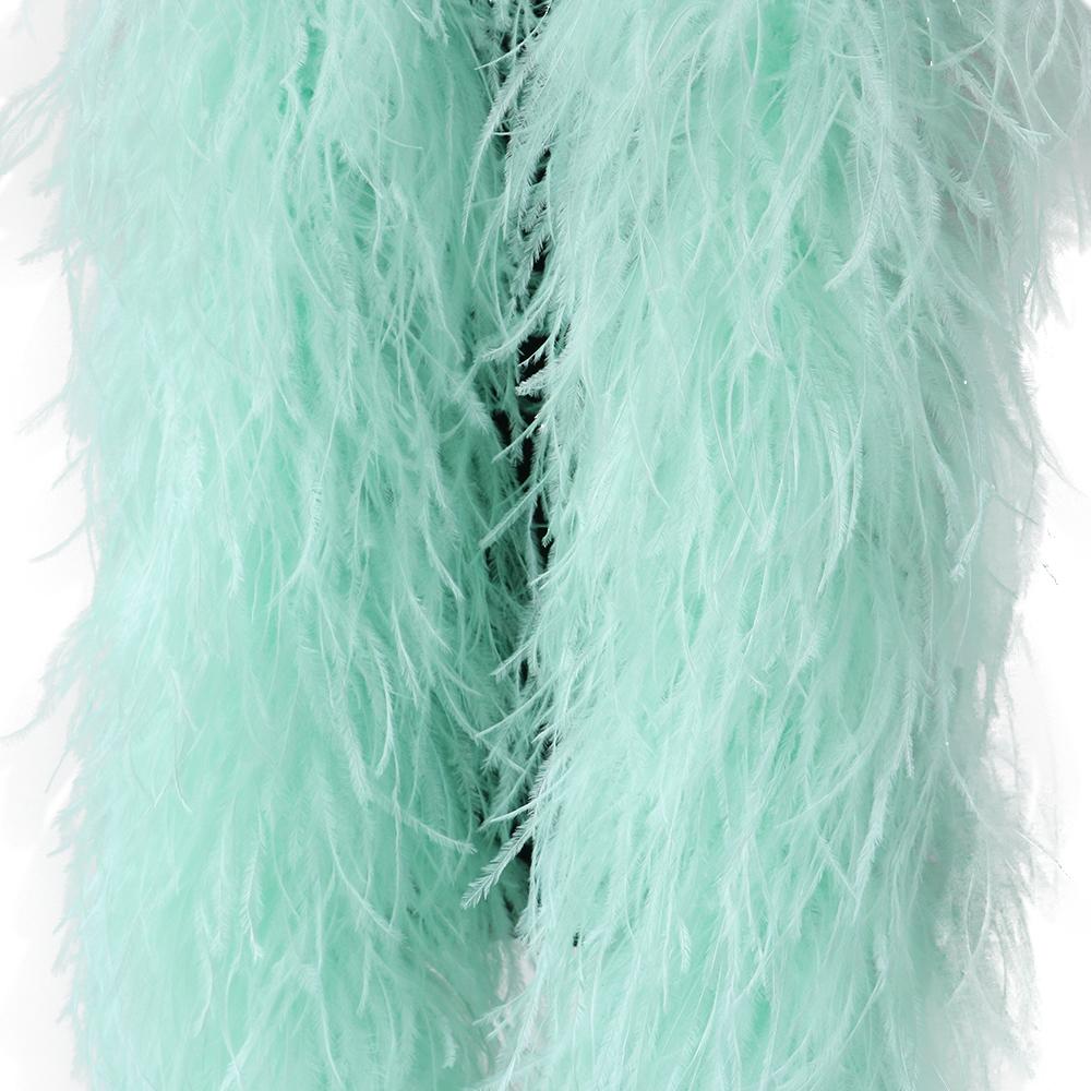DIY 10-lagige weiße extra volle Straußenfederboa für Accessoires und Modedesign Cosplay Halloween-Kostüm Burlesque Tanz & Bühne