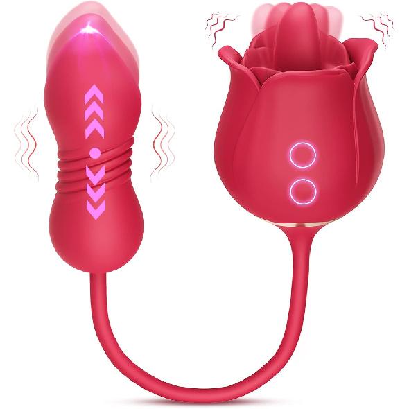 РЎРµРєСЃ-РёРіСЂСѓС€РєРё Rose Vibrator Dildo - MOOLIGIRL 4IN1 Р�РіСЂСѓС€РєРё РґР»СЏ РІР·СЂРѕСЃР»С‹С… РґР»СЏ Р¶РµРЅС‰РёРЅ СЃ 9 СЏР·С‹РєР°РјРё РґР»СЏ РѕР±Р»РёР·С‹РІР°РЅРёСЏ Рё С‚РѕР»С‡РєРѕРІ, РІРёР±СЂР°С‚РѕСЂС‹ РґР»СЏ С‚РѕС‡РєРё G, Р°РЅР°Р»СЊРЅР°СЏ СЃРµРєСЃ-РёРіСЂСѓС€РєР° Rose