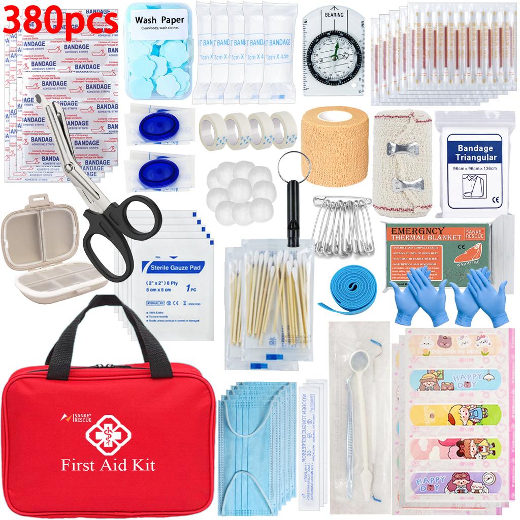 First Aid Kit 26-401 Piece All-Purpose Tactical  Emergency Kit  In The Car Military Acessories Survival Kits Camping Medical Bag