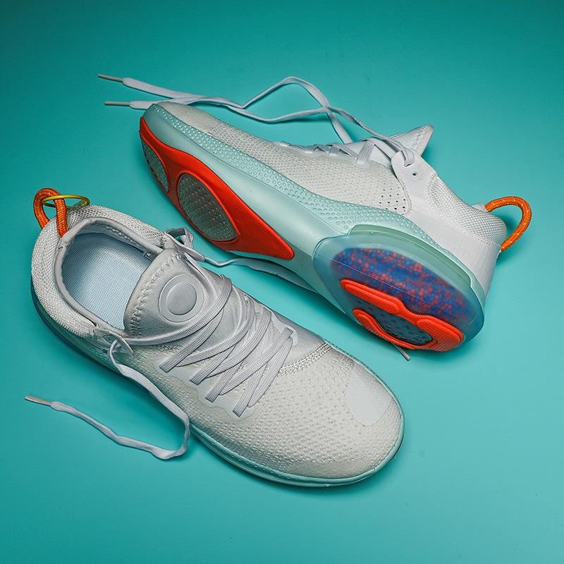 Men's Breathable Knit Air Cushion Sneakers Lightweight Non-slip Shock Absorbing Casual Sports Shoes