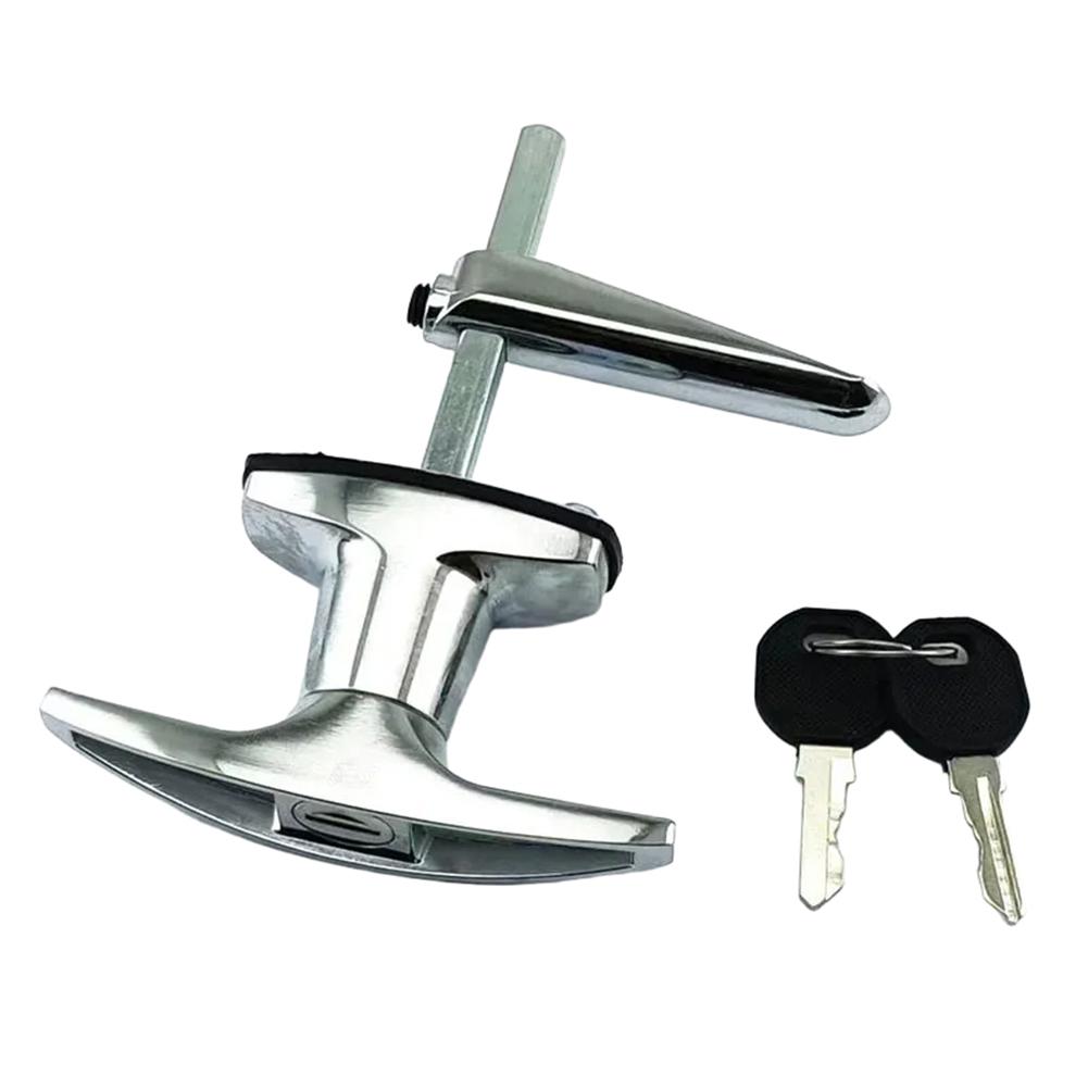 Camping Camper Shell Lock T-Handle Locking Mechanism Easy Install Truck Lock Solution Long-Lasting Performance