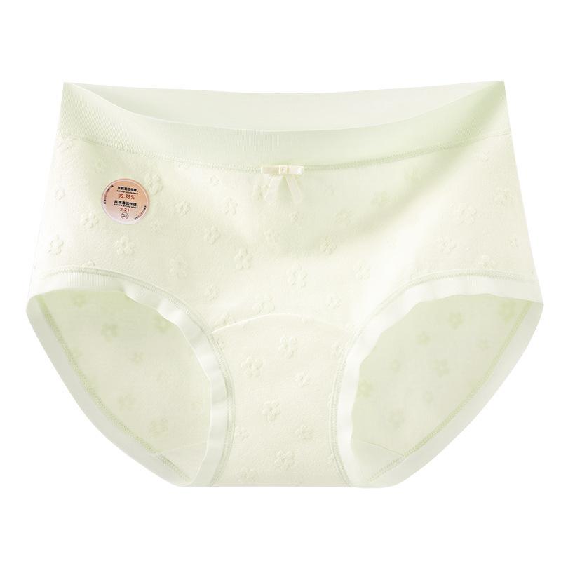 Female Spring and Autumn New Pure Cotton 10 Antibacterial No Trace Briefs