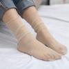 Fashion Transparent Simple Elastic Glitter Silk Hosiery Korean Style Socks Shiny Women Thin Socks