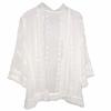 Women Lace Embroider Loose Chiffon Tops Summer Beach Cover Up Tassel Cardigan