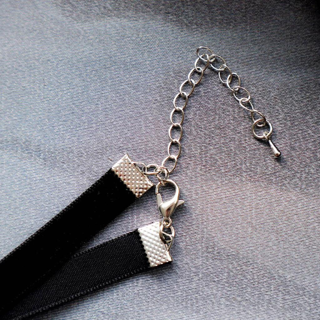 Vintage Rhinestones Love Round Choker Punk Clavicle Chain Gift for Women Girls