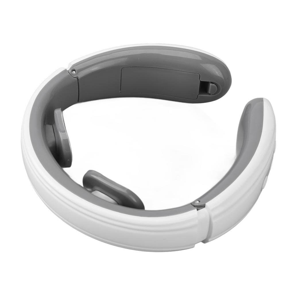 Electric Pulse Neck Massager 6 Modes 9 Strength Neck Massage Machine with Electrode Patch White