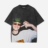 BILLIE EILISH American Trendy Vintage Washed Graphic Print Tshirts Men Women Tops Oversized Cotton Short Sleeves Oversized Tees
