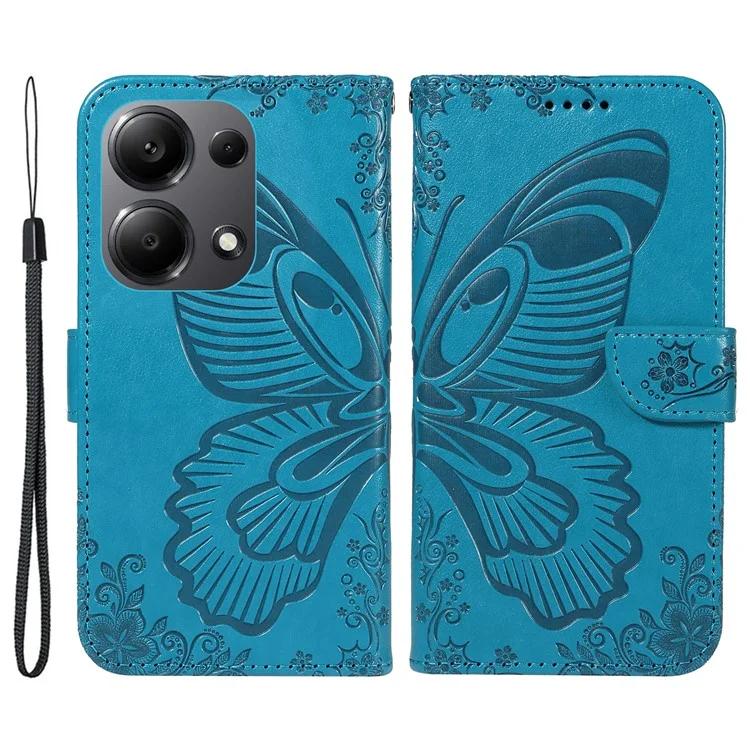 

For Xiaomi Redmi Note 13 Pro 4G Poco M6 Pro 4G Wholesale Phone Case Butterfly Pattern PU Leather Flip Phone Cover