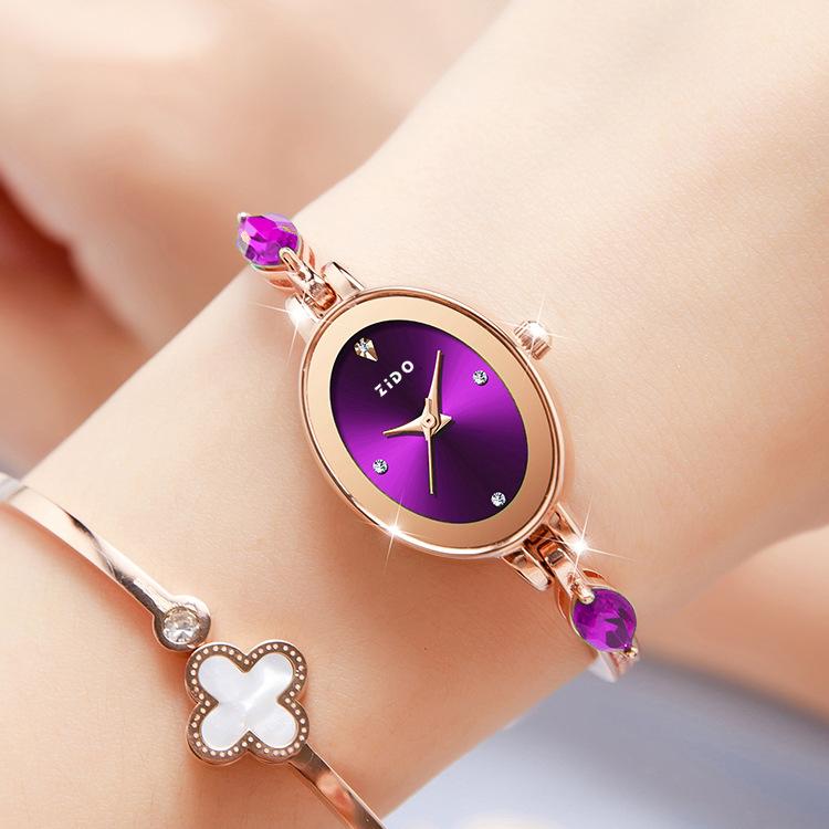 UTHAI L96 Women's Watch Brand Advanced Ladies Fashion Light Luxury Crystal Inlaid Diamond Waterproof Female Quartz Watches Clock