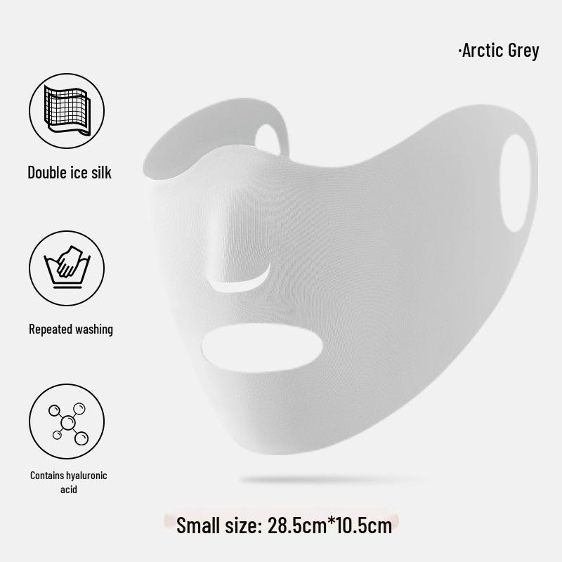 Women's Summer Ice Silk Facekini: UV-Protective Sunshade Mask for Outdoor Activities