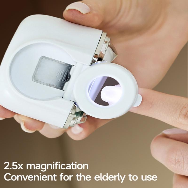 Electric Nail Clippers with ABS Safety Handle and AntiSlip Grip for Secure Nail Cutting Experience at Home or Travel