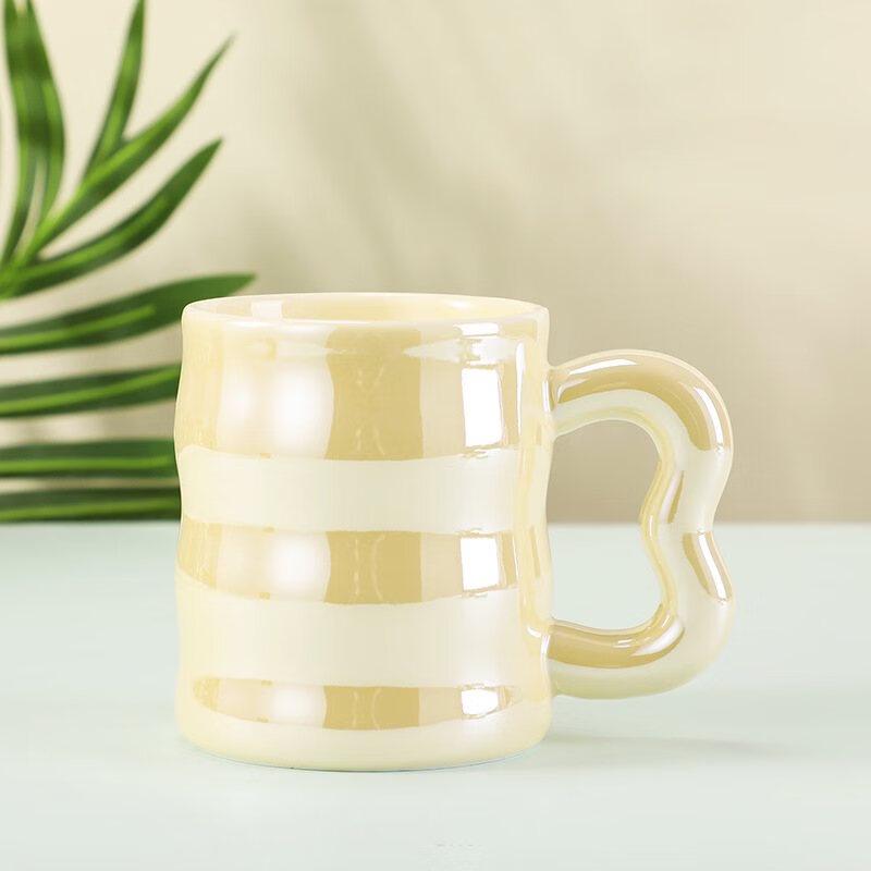 ZISIZ Pearl Glaze Aesthetic Mug