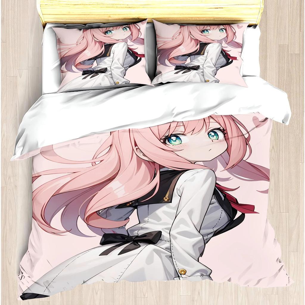 Duvet Cover Set Aniyah Anime Modern Printed Home Children Animation Spy Decoration Sets, 3 Pcs
