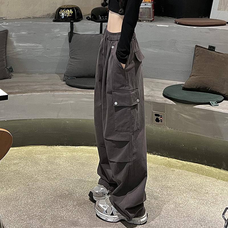 

Новые весенние походные брюки в американском стиле для женщин, свободные уличные рабочие брюки, повседневные широкие штанины 2XL