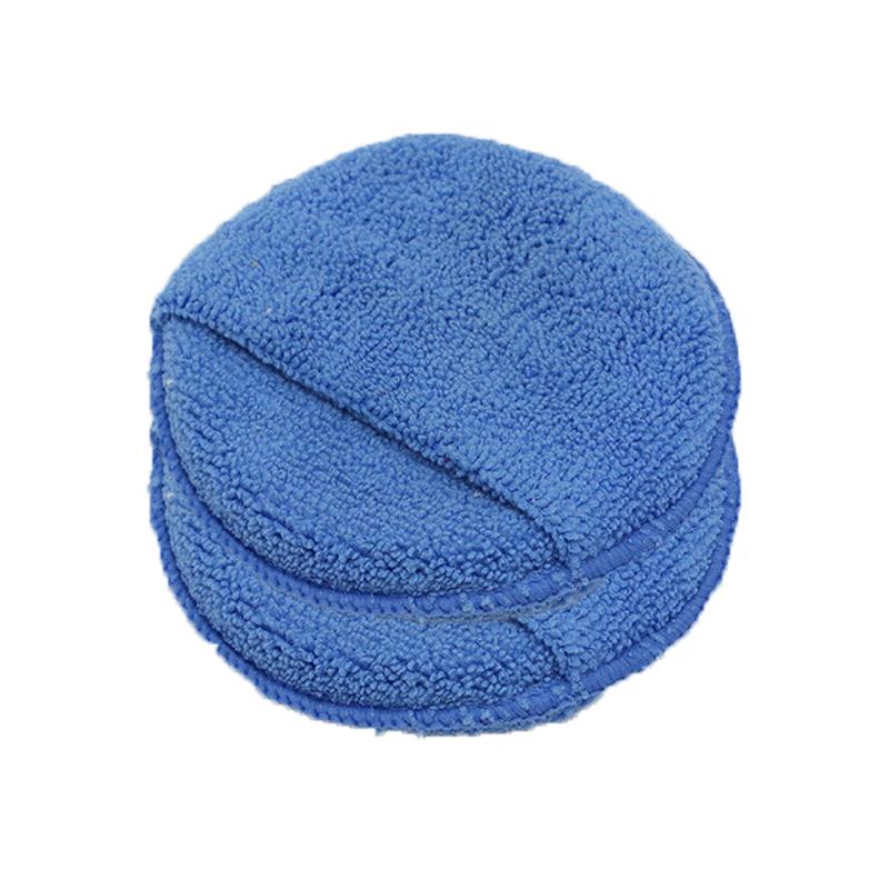 2/5/10Pcs 5-inches Microfiber Wax Applicator Pad Ultra Soft Car Polishing Sponge with Finger Pocket Auto Care Polish Foam Sponge