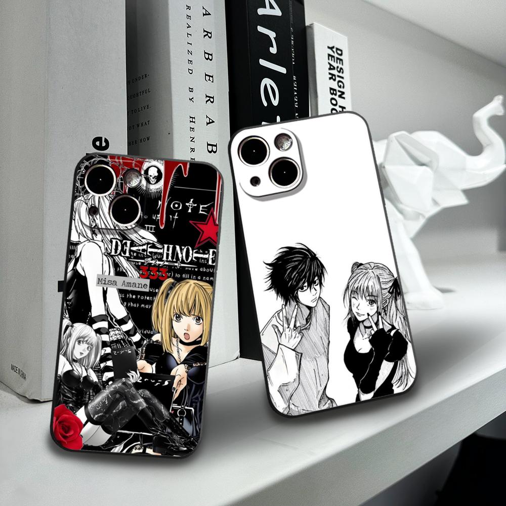 Clmj Death Note Misa Phone Case FOR IPhone 15promax 14 11 12 Pro 15 16 Plus 13 Pro MAX XR XS Black Soft Covers