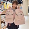 Schoolbag Japanese INS Cute Polka Dot Bunny Campus Backpack for Middle and High School Students Going Out Shopping, Fresh and Sweet Backpack
