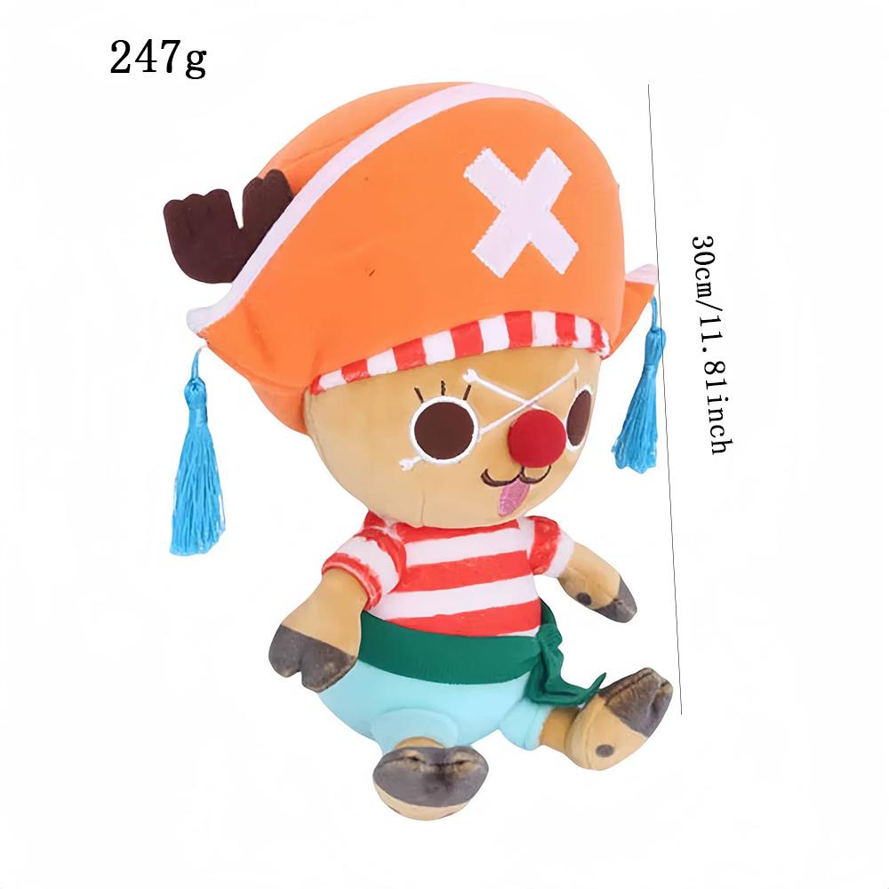 14-35cm/5.5-13.7inch Genuine ONE PIECE Stuffed Plush Toy Kawaii Plush Keychain Toy Tony Chopper Soft Stuffed Plush Doll Keychain