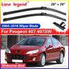 Wiper LHD Front Wiper Blades For Peugeot 407 407 SW 2004 - 2010 Windshield Windscreen Window Car Rain Brushes 28"+28"