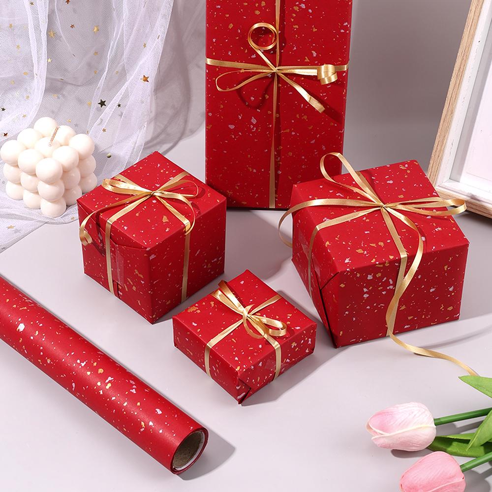Premium Large Roll Hot Stamping Gift Wrapping Paper Elegant Gift Packaging for Wedding Birthday Christmas Valentine'sDay NewYear