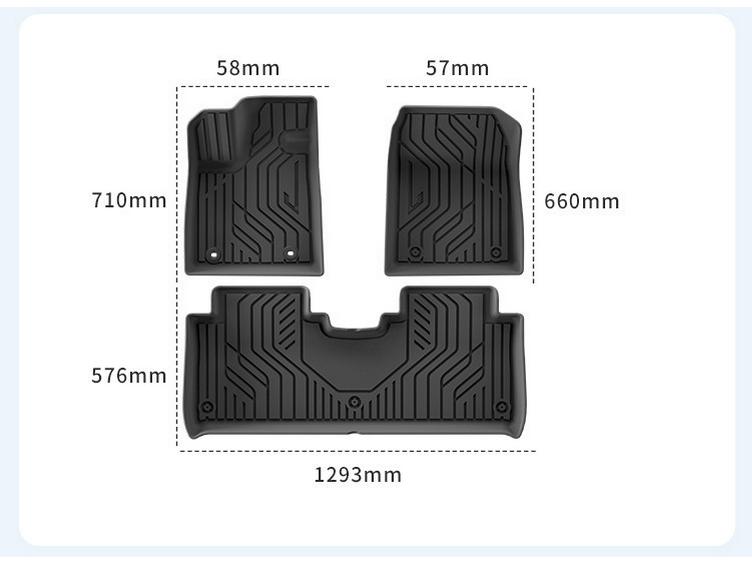 MG4 Car Floor Mats: Fits 25 Models, TPE, Dirt-Resistant, Waterproof, Includes Trunk Mat