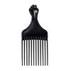 1 PIEZA Peine Insert Black Afro Peine de Plástico Dientes Anchos Púa Horquilla Peine Salón Profesional Herramienta de Peinado Africano Hombres